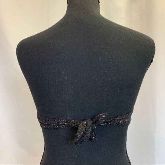 Sogno D’oro Black gold glitter bikini top size 44/US12 - Picture 5 of 10